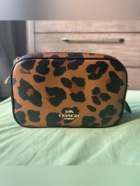Coach Leopard-Print Crossbody Bag - Brown, Black